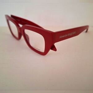 New Alexander McQueen Red Eyeglasses am0453o 003 49 19 135